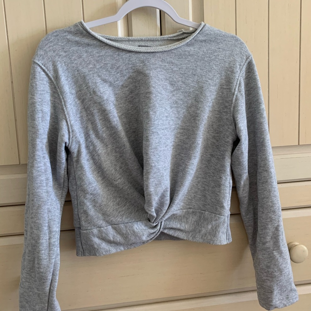 Aerie grey Cropped sweatshirt